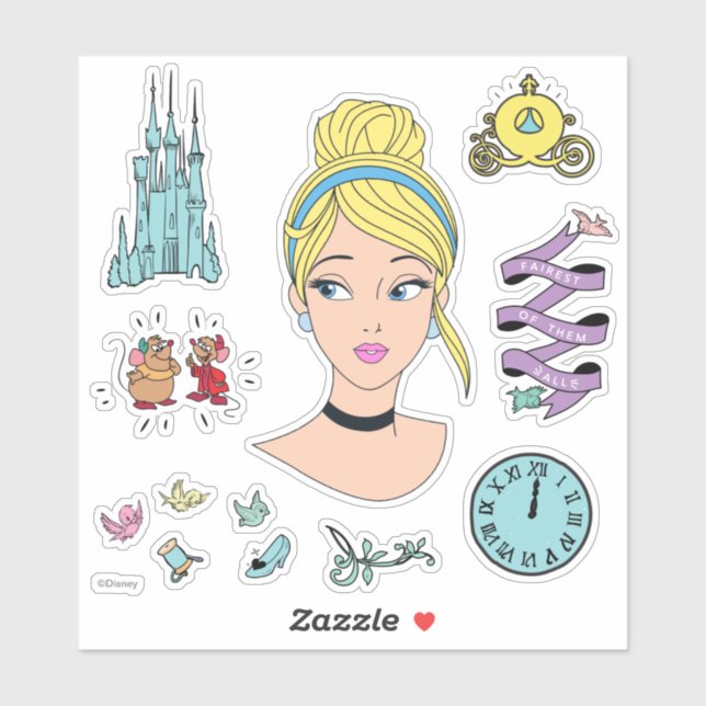 Disney Pincesses Sticker, Zazzle