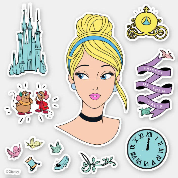 Cute Disney Gus Gus sticker stickers for water bottles Disney stickers Cinderella mouse stickers Disney stickers Cinderella stickers