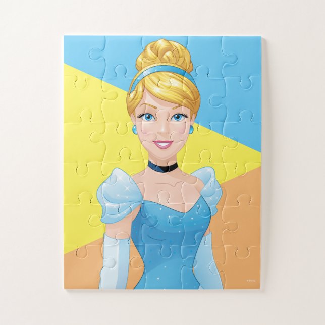 Cinderella in Blue Dress Closeup Jigsaw Puzzle (Vertical)