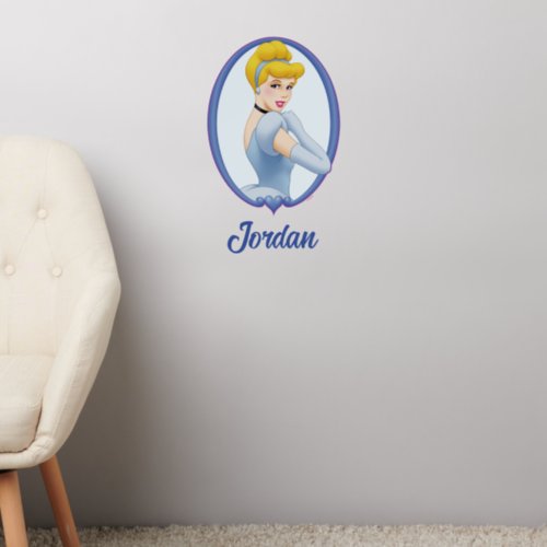 Cinderella in Frame  Personalize Wall Decal