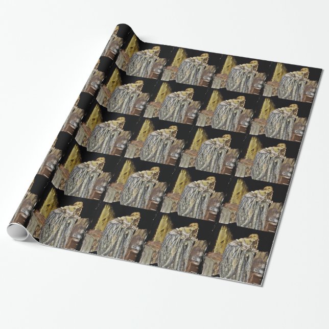 Cinderella in the Attic Wrapping Paper (Unrolled)