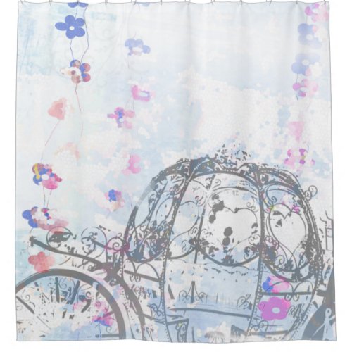 Cinderella Inspired Carriage Shower Curtain