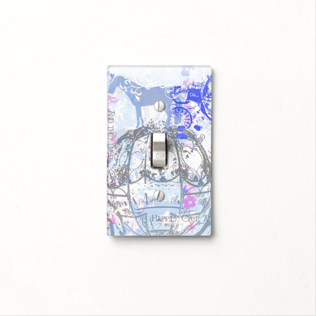 Cinderella Inspired Light Switch Cover (In Situ)