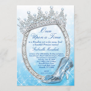 Cinderella Invitation, Princess Invitation