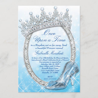 Cinderella Invitation, Princess Invitation