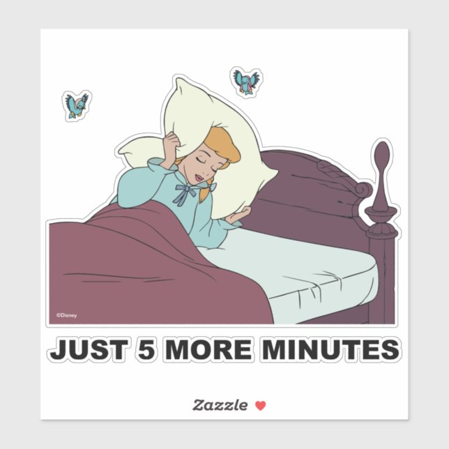 Cinderella | Just 5 More Minutes Sticker (Sheet)