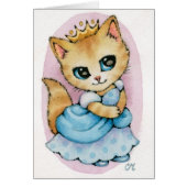 Cinderella Kitten - Cute Fairytale Cat Art (Front)