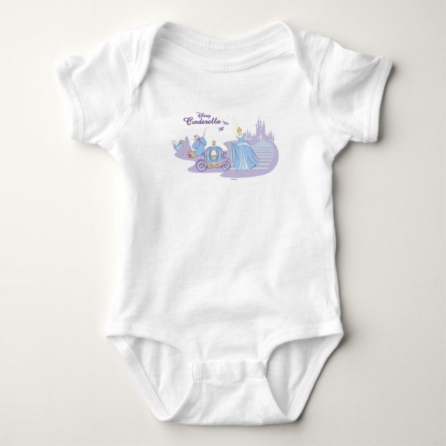 Cinderella Leaving the Ball Baby Bodysuit (Front)