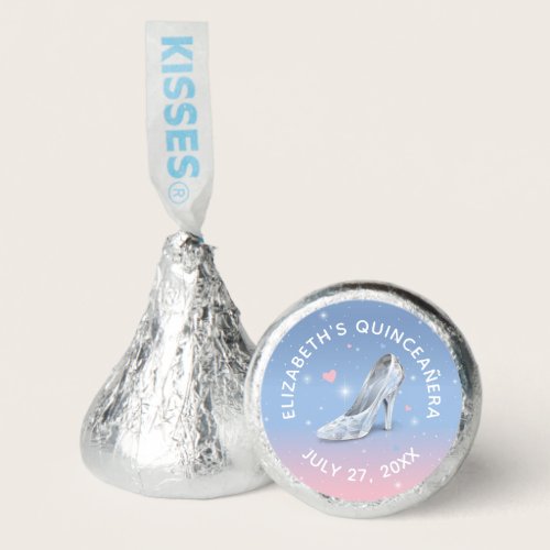 Cinderella Light Blue and Pink Quinceanera Hershey®'s Kisses®