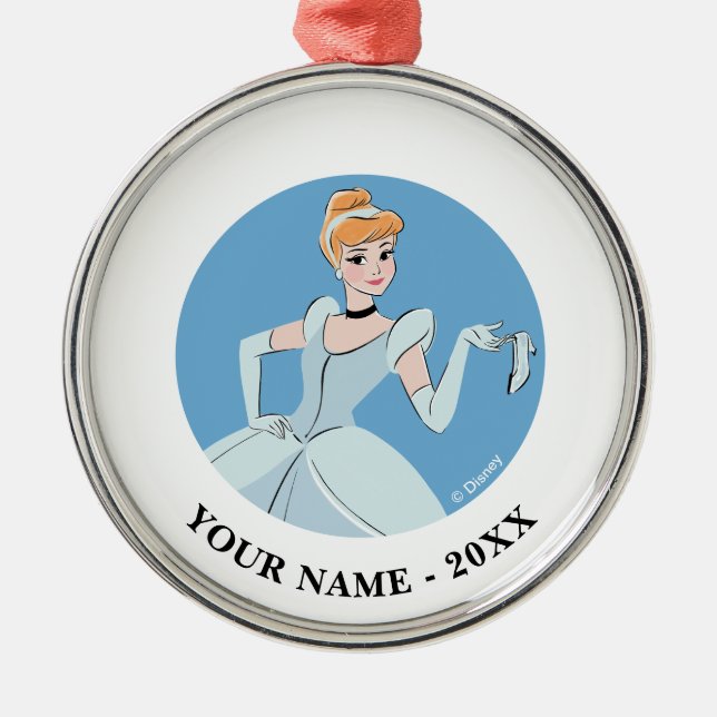 Cinderella Magical Moment Metal Ornament (Front)
