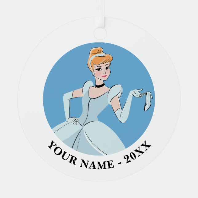 Cinderella Magical Moment Metal Ornament (Front)