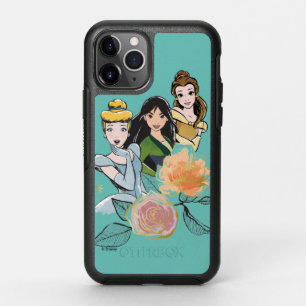 Cinderella, Mulan, & Belle Floral Illustration OtterBox Symmetry iPhone 11 Pro Case