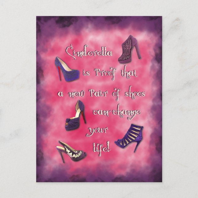 Cinderella - New Shoes Can Change Your Life Postcard (Front)