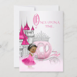 Cinderella Once Upon a Time Princess Birthday Invitation