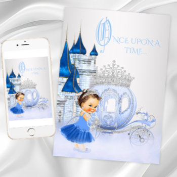 Cinderella Once Upon A Time Princess Birthday Invitation by InvitationCentral at Zazzle