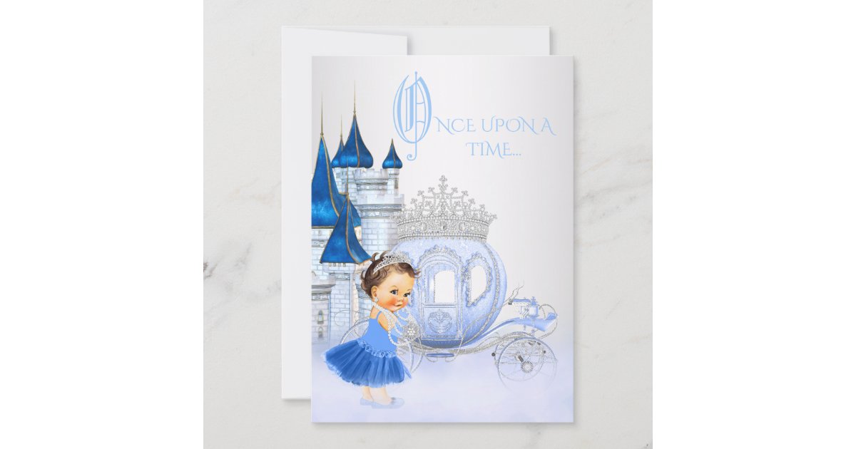 Cinderella Once Upon A Time Princess Birthday Invitation Zazzle Com Cinderella Once Upon A Time Princess Birthday Invitation Zazzle Com