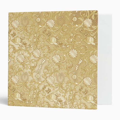 Cinderella Ornate Golden Pattern Binder