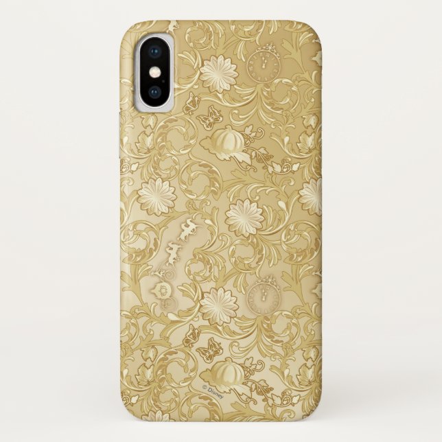 Cinderella Ornate Golden Pattern Case-Mate iPhone Case (Back)
