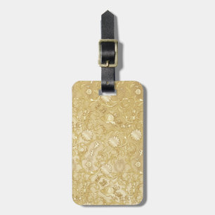 Cinderella Ornate Golden Pattern Luggage Tag