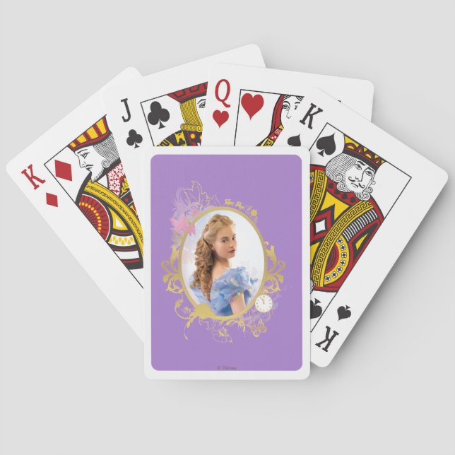 Cinderella Ornately Framed Poker Cards (Back)