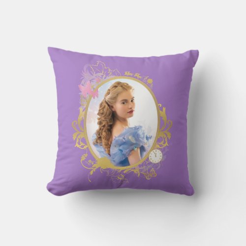 Cinderella Ornately Framed Throw Pillow