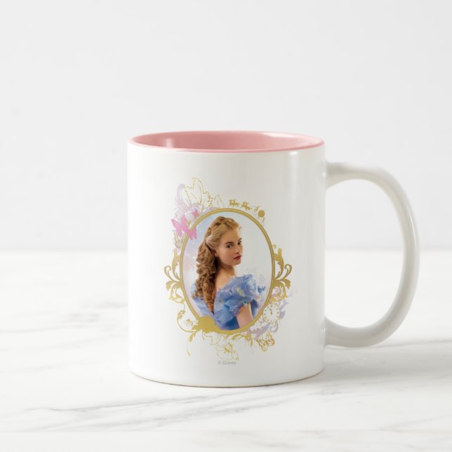 Cinderella Ornately Framed Two-Tone Coffee Mug (Right)