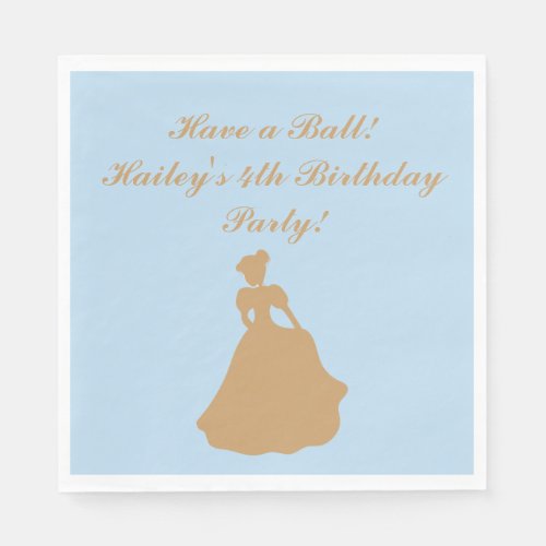 Cinderella Party Personalized Napkins