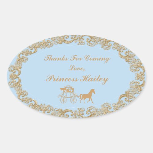 Cinderella Party Thank You Sticker