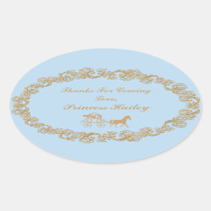 Cinderella Party Thank You Sticker
