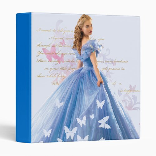 Cinderella Photo With Letter 3 Ring Binder