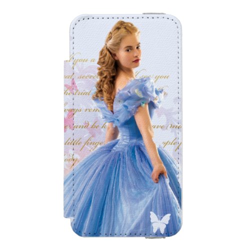 Cinderella Photo With Letter Wallet Case For iPhone SE55s