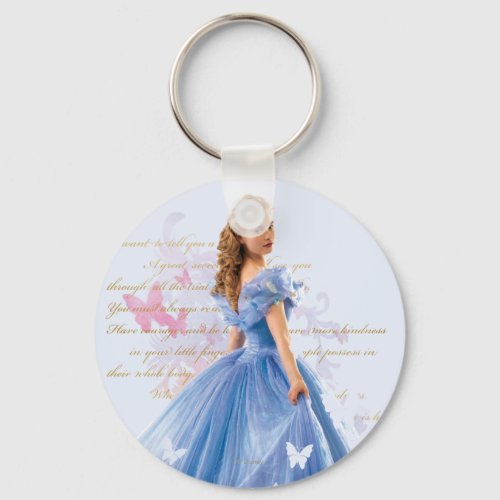 Cinderella Photo With Letter Keychain