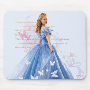 Cinderella Photo With Letter Mouse Pad