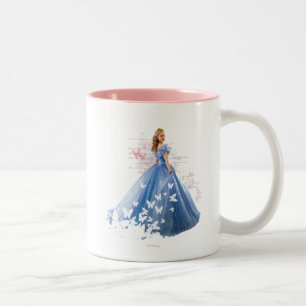 Cinderella Photo With Letter Two-Tone Coffee Mug