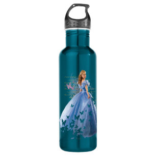 Cinderella Photo With Letter Water Bottle