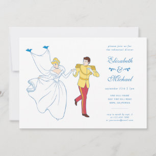 Cinderella & Prince Charming Rehearsal Dinner Invitation