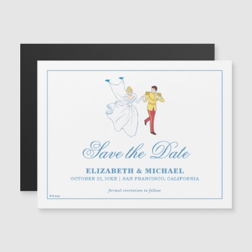 Cinderella  Prince Charming  Save the Date Magnetic Invitation