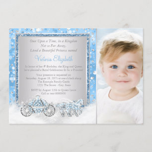 Cinderella Princess Birthday Party Invitation