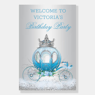 Cinderella Princess Carriage Welcome Sign
