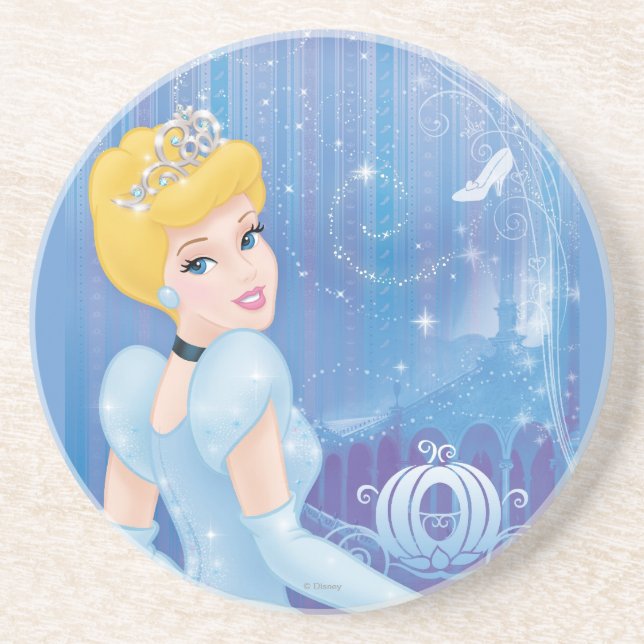 Cinderella Princess Drink Coaster (Front)