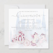 Cinderella Princess Fairy Tale Quinceanera Invitation (Front)
