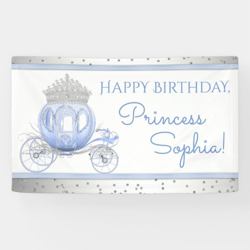 Cinderella Princess Girls Birthday Banner