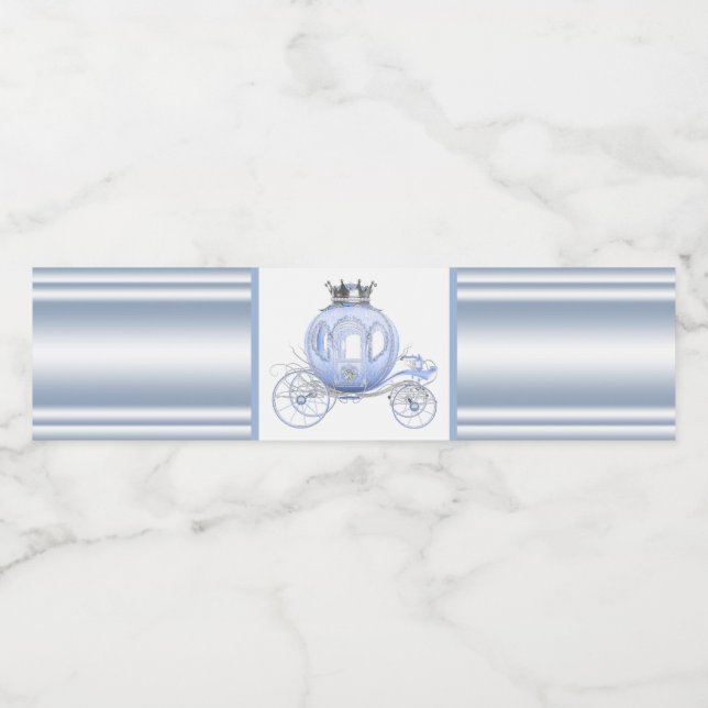 Cinderella Princess Water Bottle Labels (Single Label)