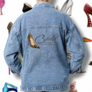 Cinderella Quote Blue Womens Denim Jean Jacket