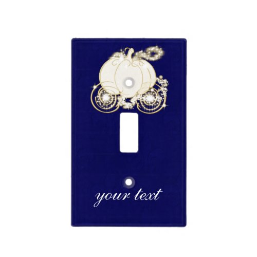 Cinderella Royal Blue Carriage Light Switch Cover