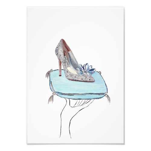 Cinderellas slipper photo print