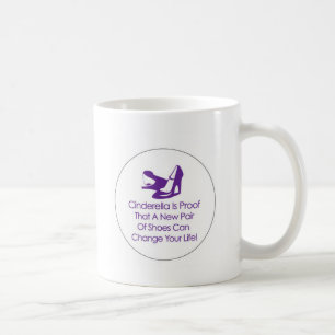 cinderella shoes coffee mug