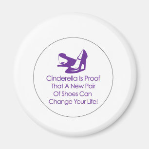 cinderella shoes magnet
