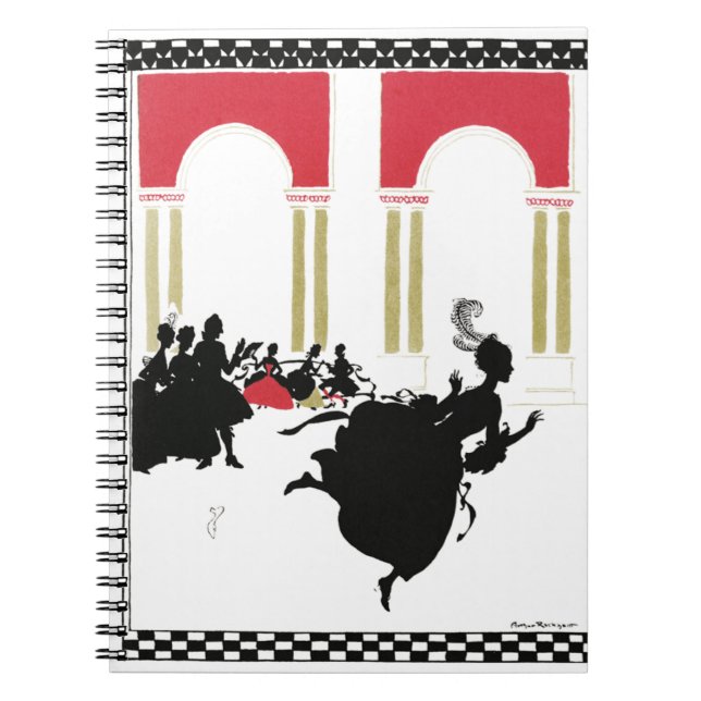 CINDERELLA SILHOUETTE by Rackham Spiral Notebook (Front)
