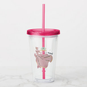Cinderella Silhouette "Dance 'Til Midnight" Acrylic Tumbler